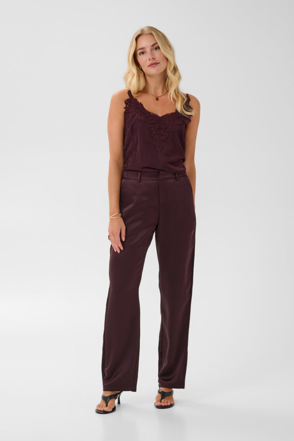 Pantalon en satin Cocamia