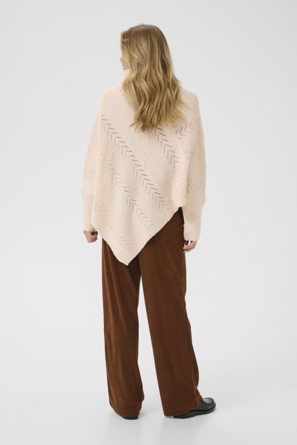 Poncho Holiday Col Roulé.