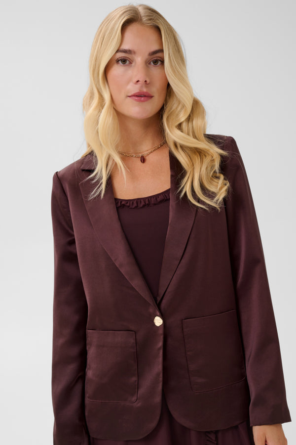 Veston en satin Cocamia