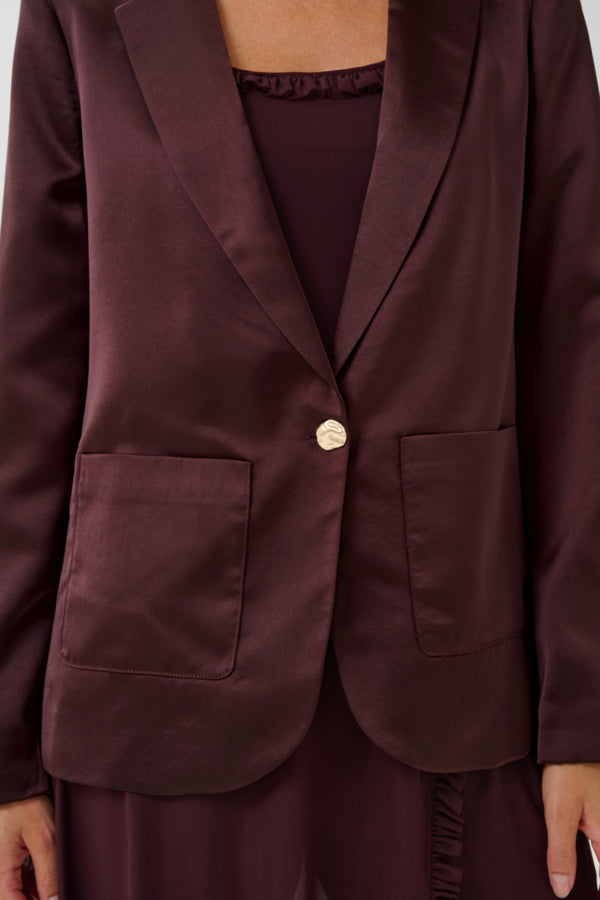 Veston en satin Cocamia