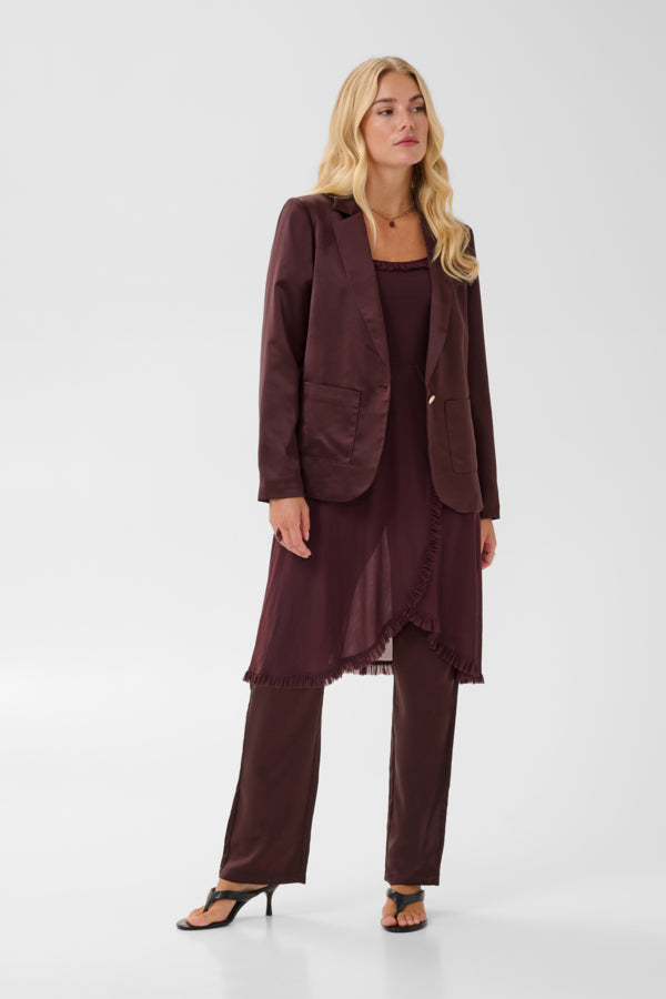 Veston en satin Cocamia