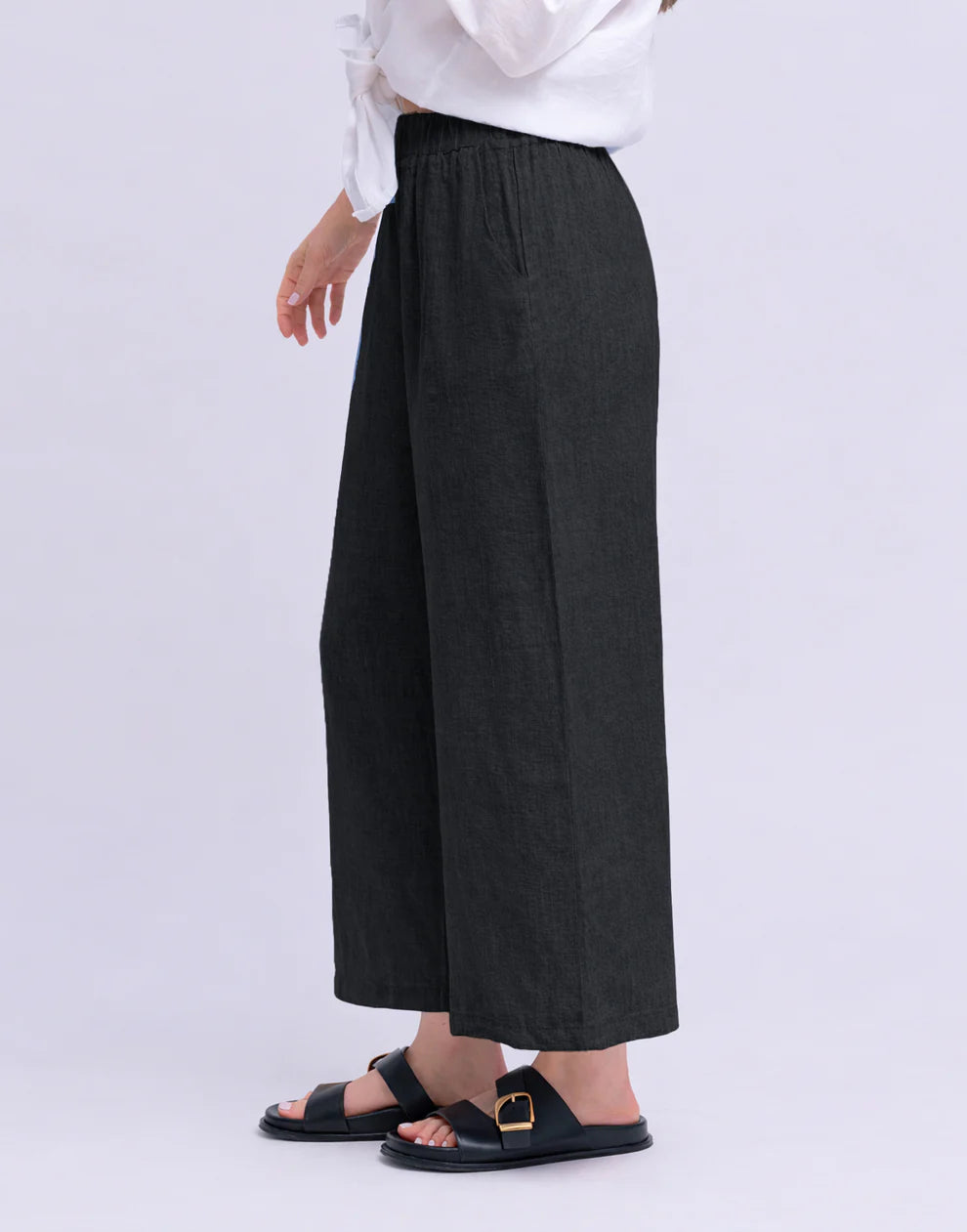 Pantalon court à jambes larges Sofia| Plusieur couleurs