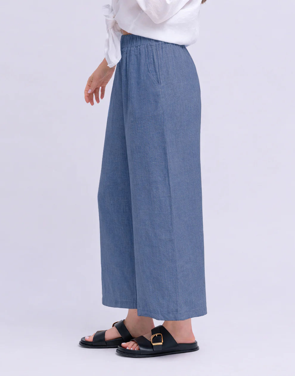 Pantalon court à jambes larges Sofia| Plusieur couleurs