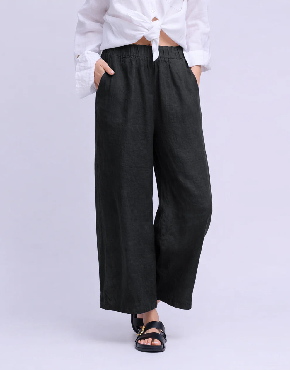 Pantalon court à jambes larges Sofia| Plusieur couleurs