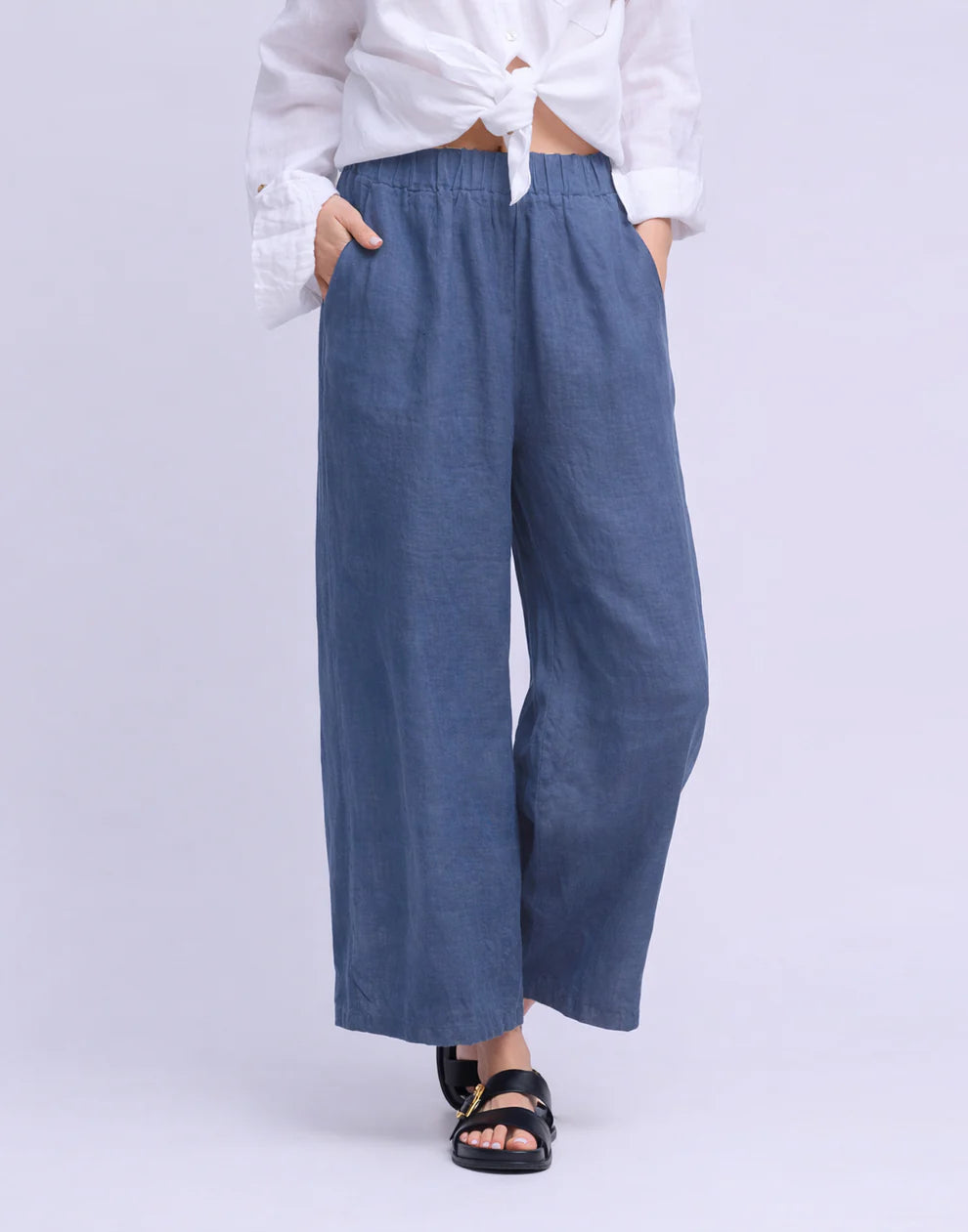 Pantalon court à jambes larges Sofia| Plusieur couleurs