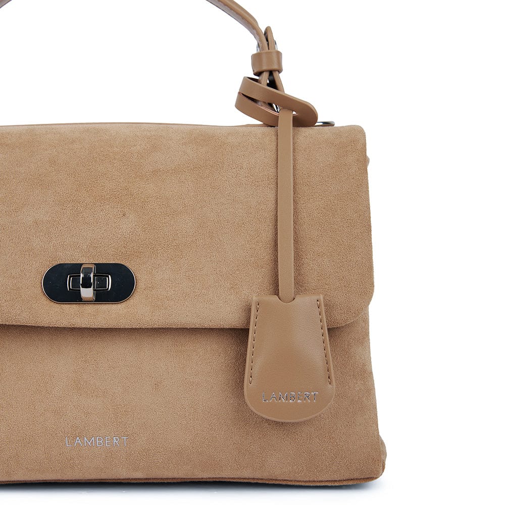Le Freya- Sac à main 2-en-1 en suède vegan