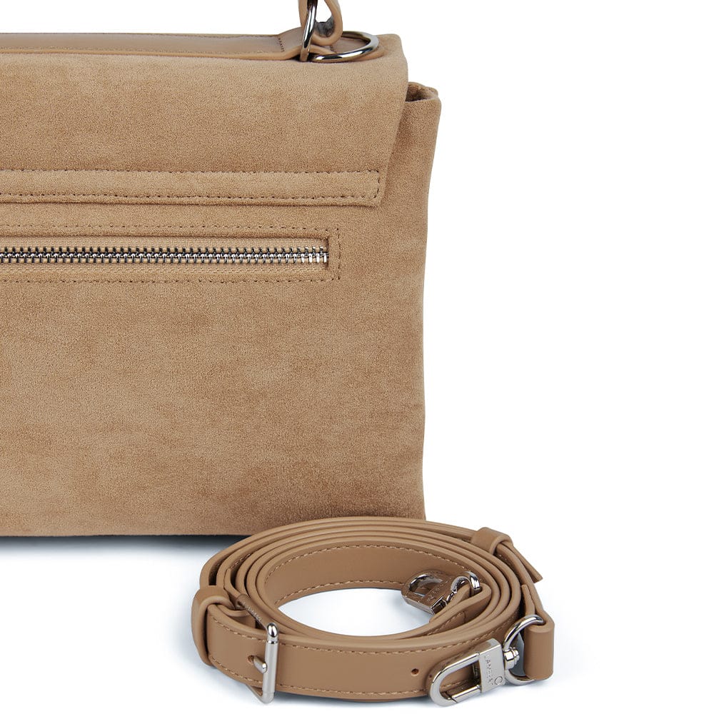 Le Freya- Sac à main 2-en-1 en suède vegan