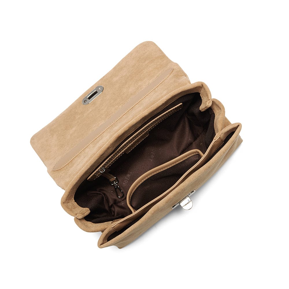 Le Freya- Sac à main 2-en-1 en suède vegan