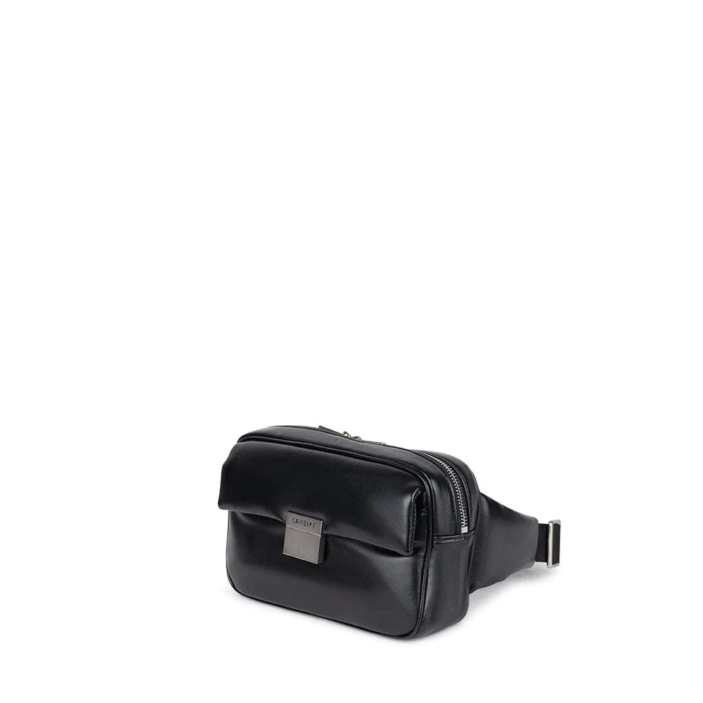 Le Hazel - Sac banane puffy en cuir vegan