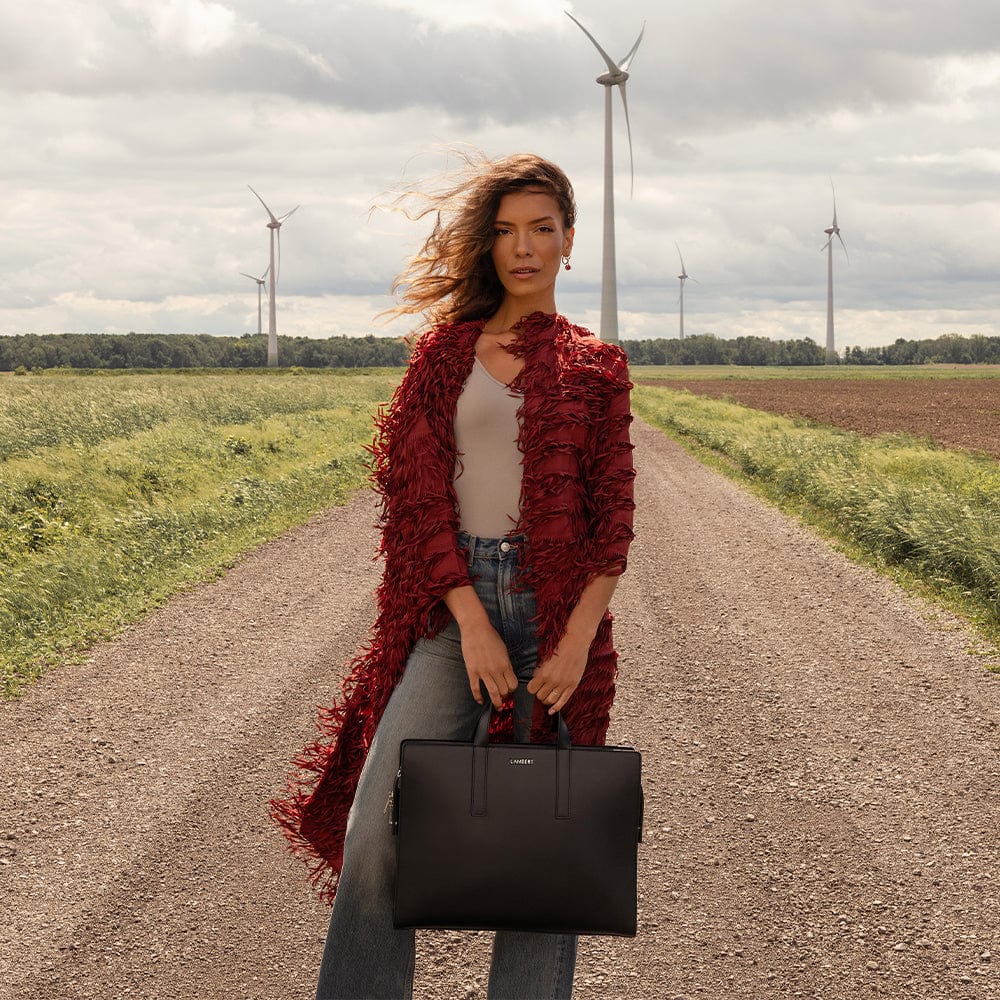 Le Helia - Malette 2-en-1 en cuir vegan| Plusieurs couleurs