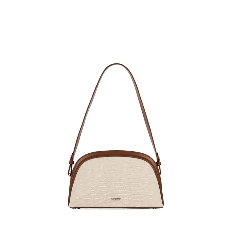 Le Louise – Sac à main 2-en-1 en canevas hazelnut