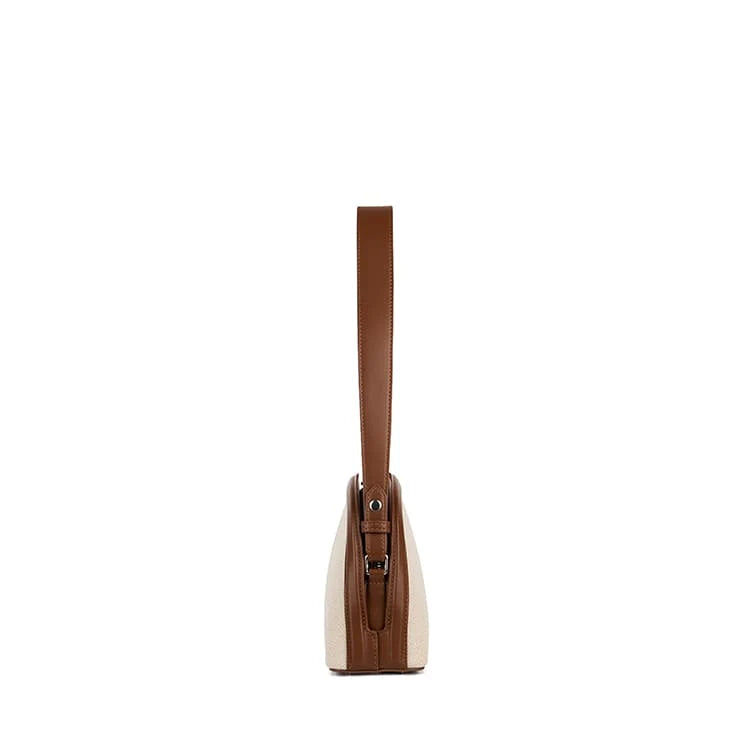 Le Louise – Sac à main 2-en-1 en canevas hazelnut
