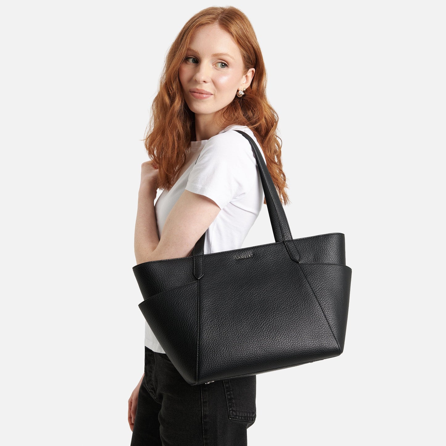 Le Opale - Moyen sac fourre-tout en cuir vegan| Plusieurs couleurs