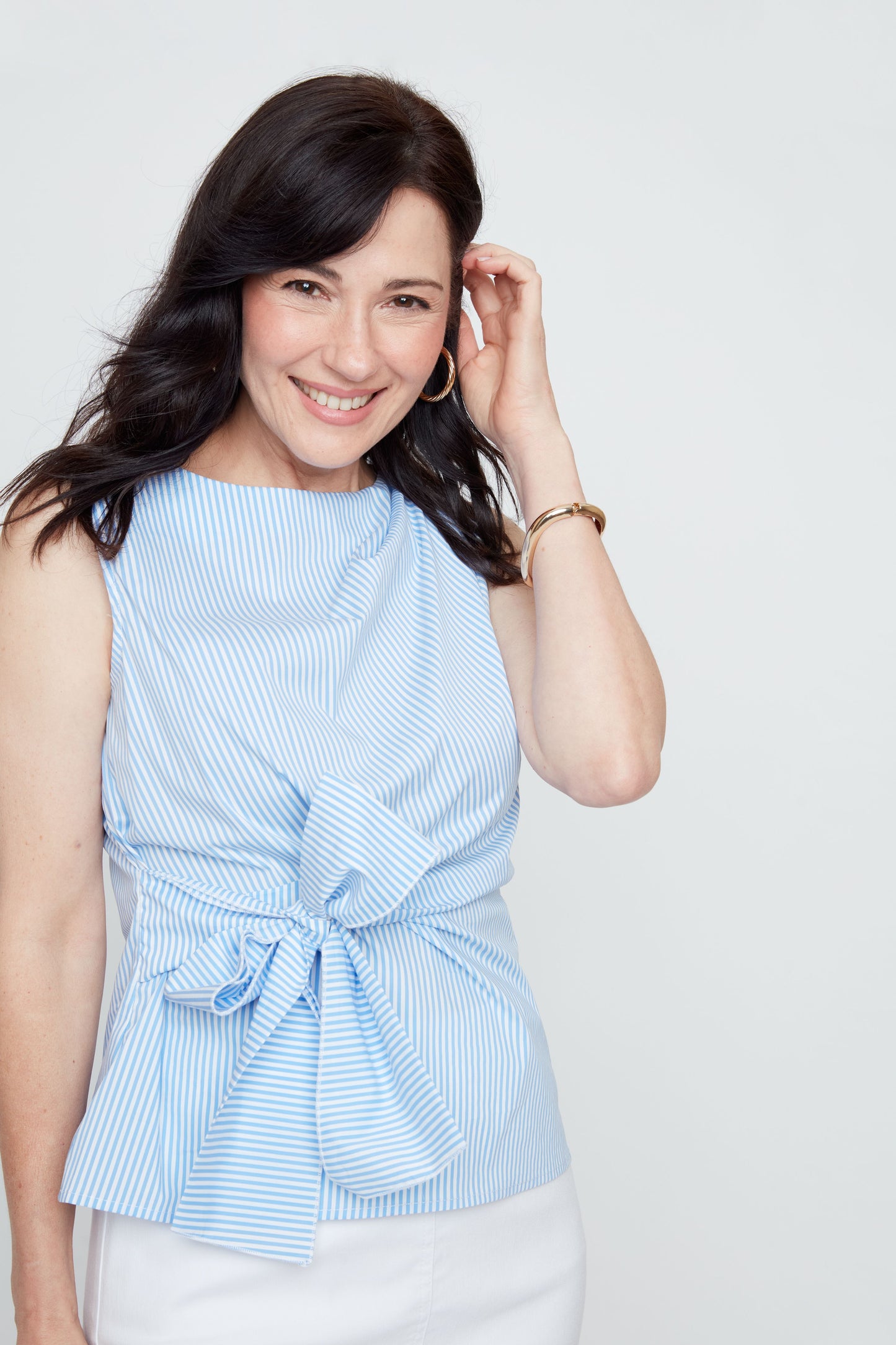 Blouse Blue Combo