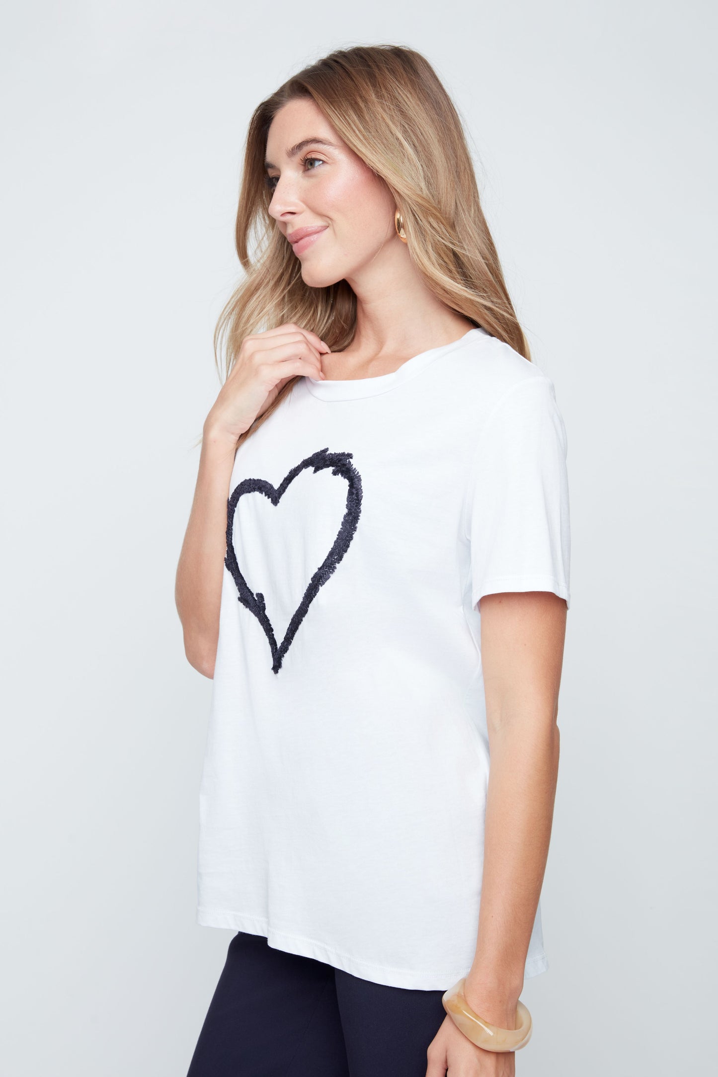 T-shirt coeur| Plusieurs couleurs