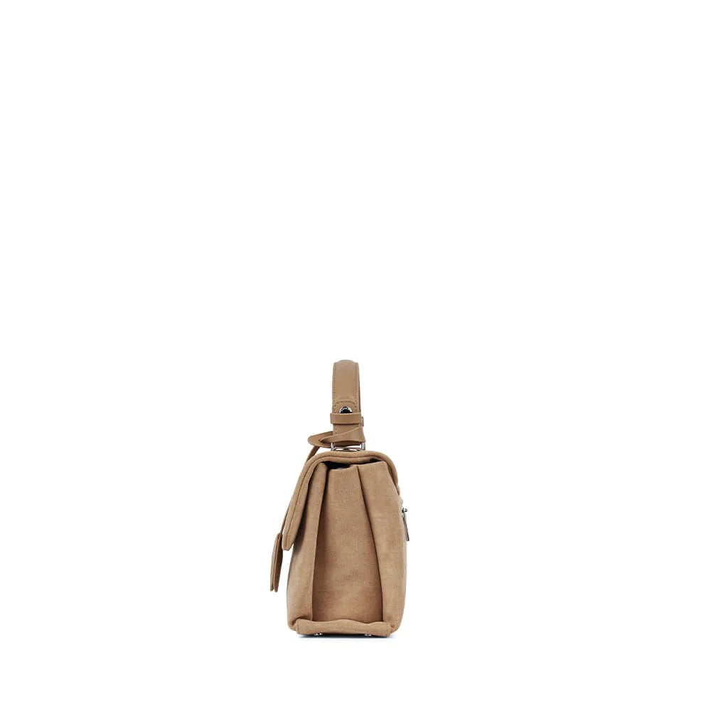 Le Freya- Sac à main 2-en-1 en suède vegan