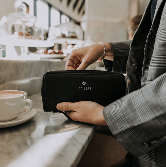 Le Meli - Portefeuille en cuir vegan recyclé| Plusieurs couleurs